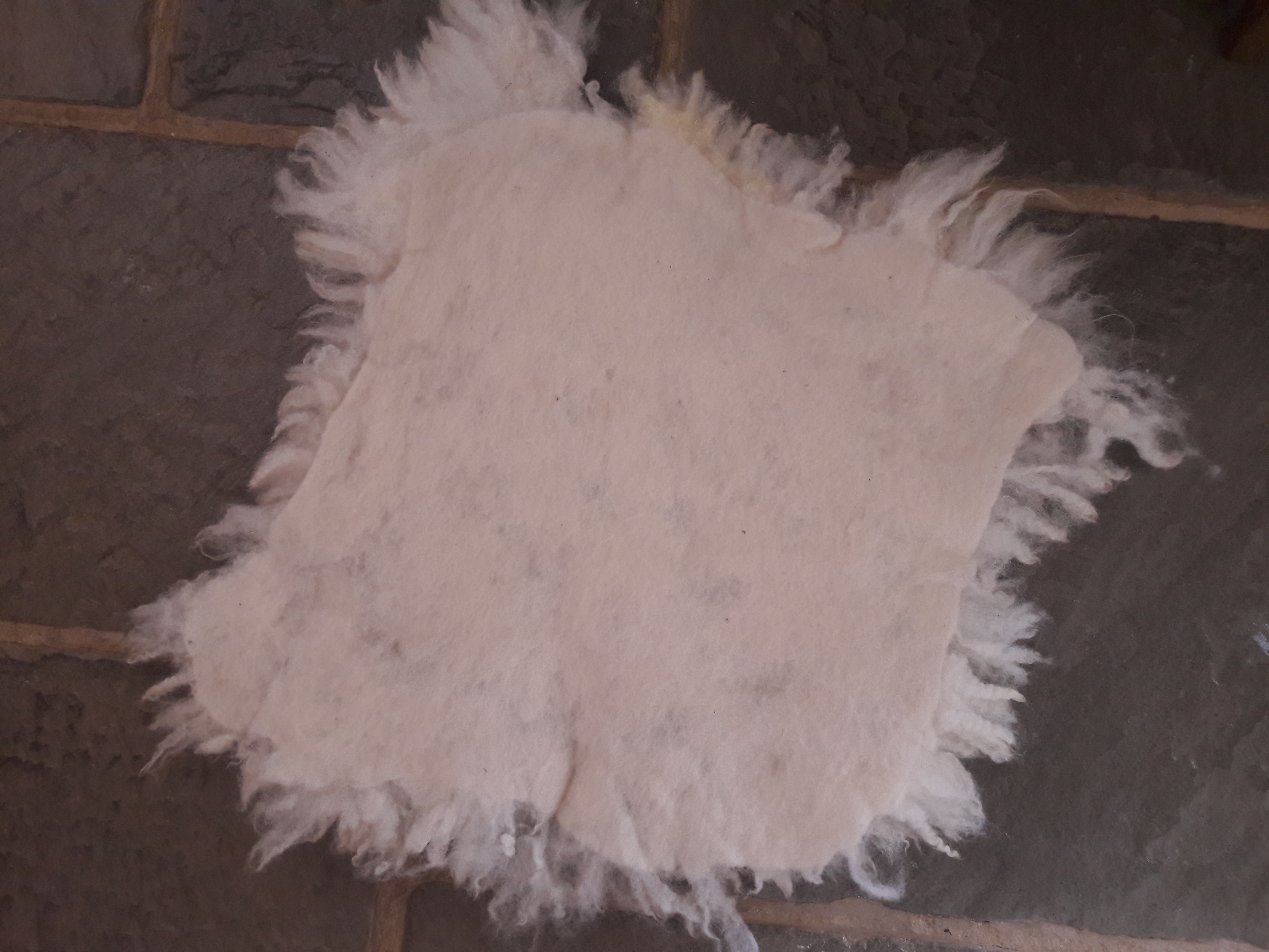 Felted Seat Rug - Fluffy (2) - SOLD - Image 3