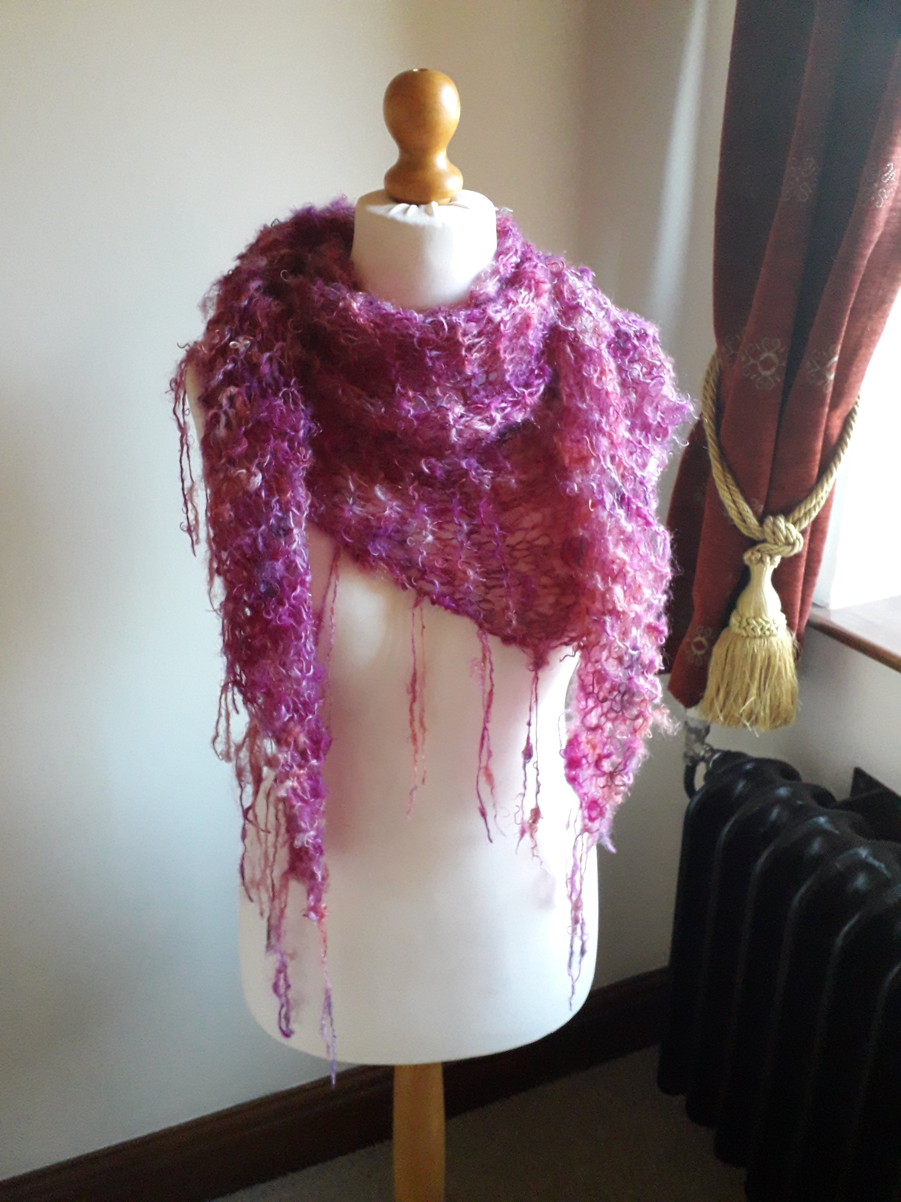 Mohair Scarf Front