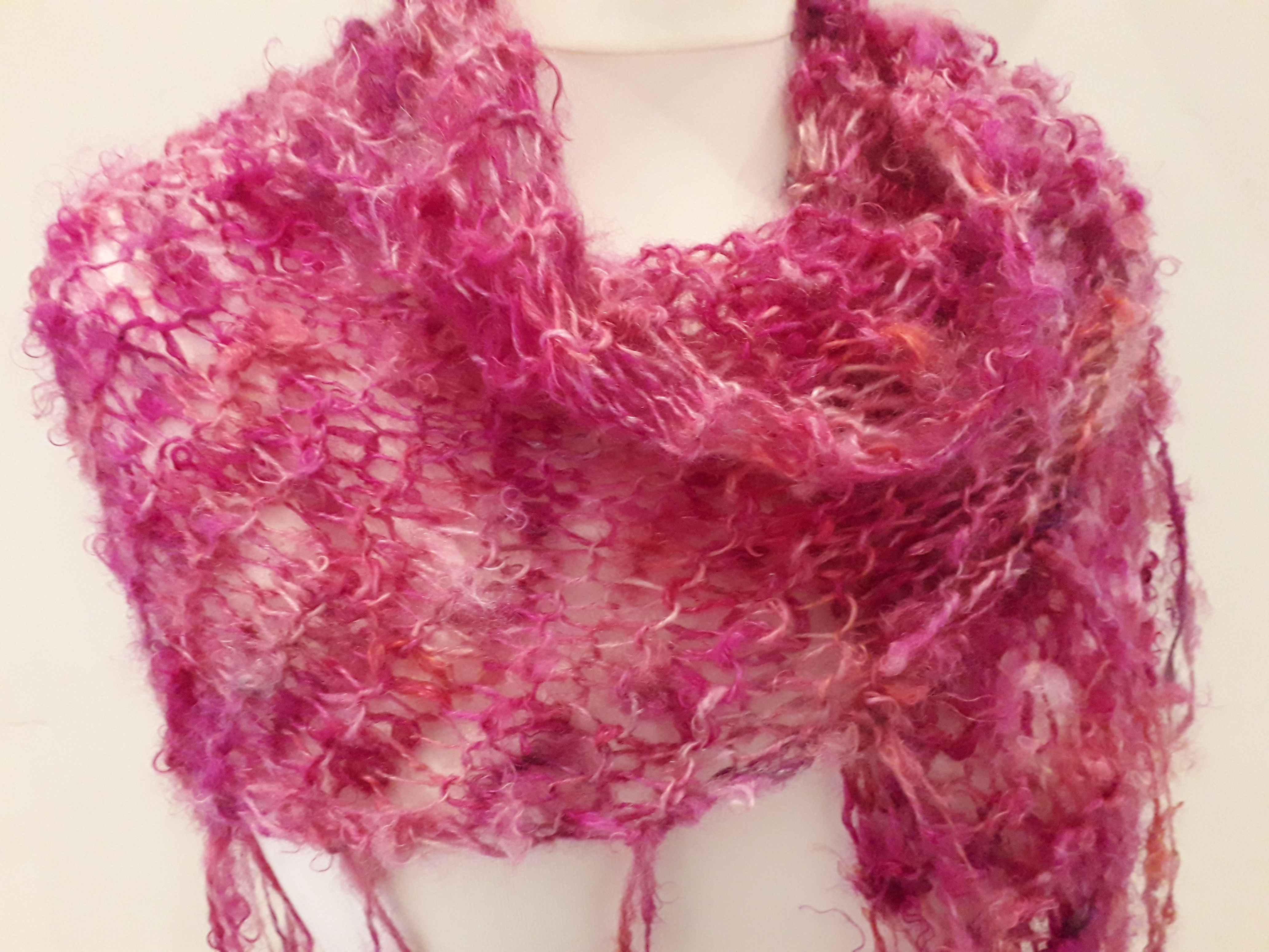 Pink Shawl Detail
