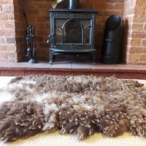 Jacob x Zwartbles Fleece Wool Rug - Vegetarian Sheepskin Rug