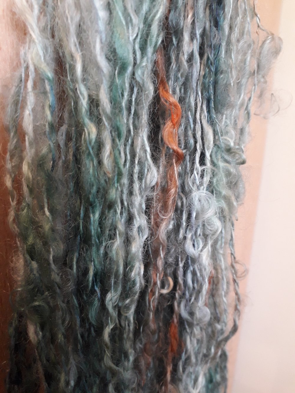 Handspun Artyarn - Mohair and Silk