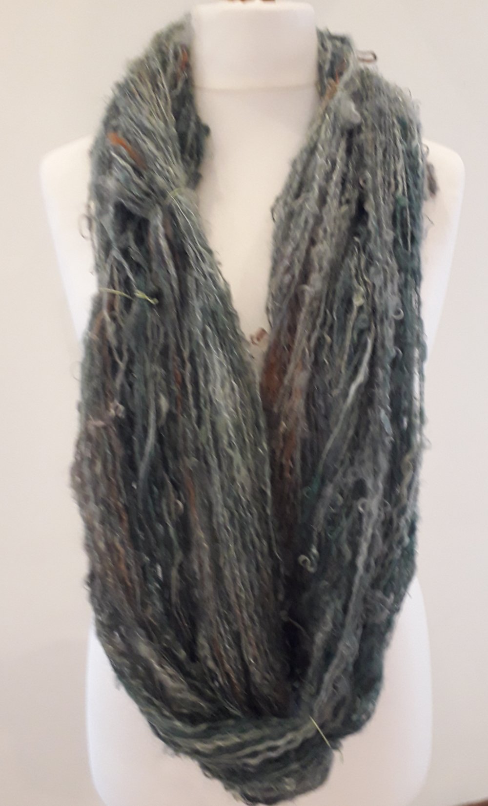 Handspun Yarn - Silk / Mohair 2 ply 11wpi Artyarn - Image 2