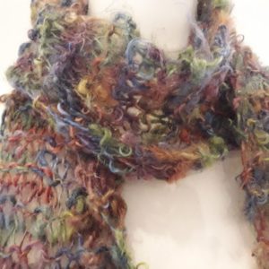 Colourful Chunky Handknit Scarf