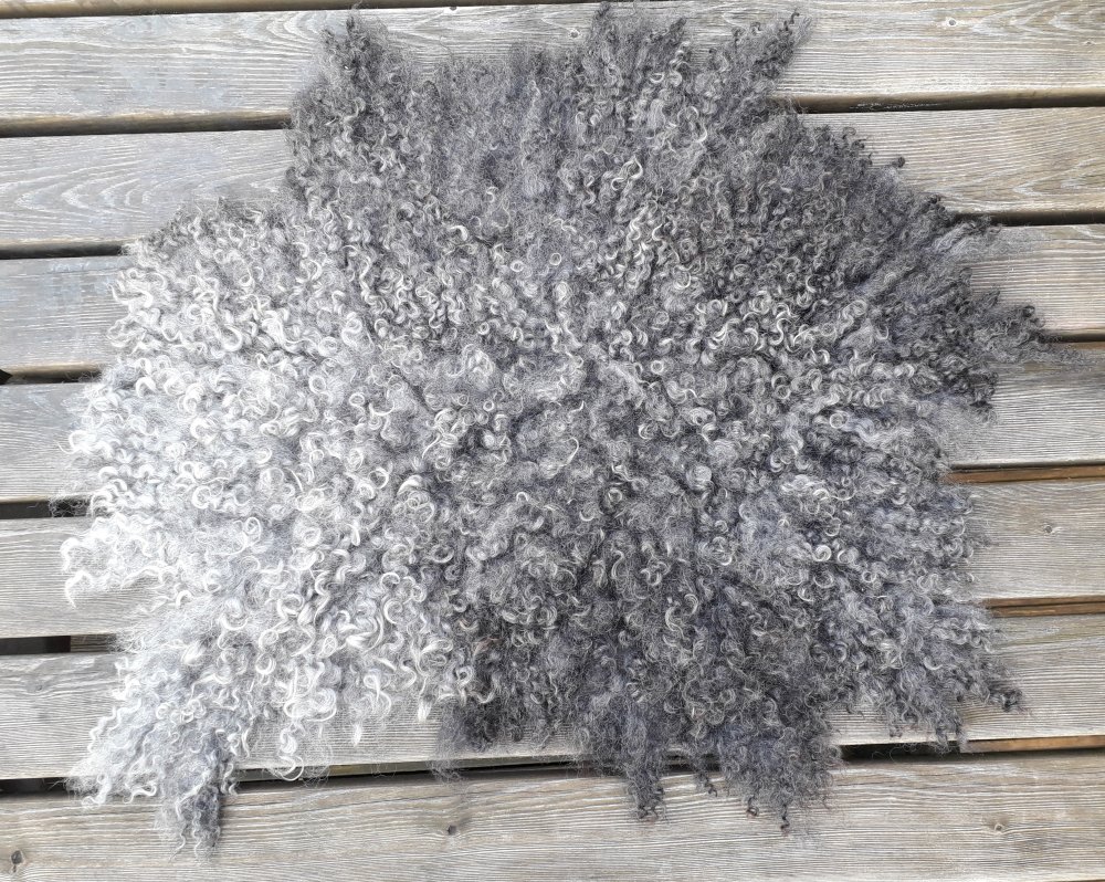 Small Gotland Vegetarian Sheep Skin Rug